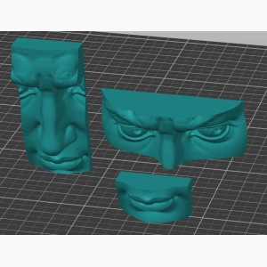 3D модели отдельно губ, носа, глаз статуи Давида от Микеланджело - Stav3DPrint