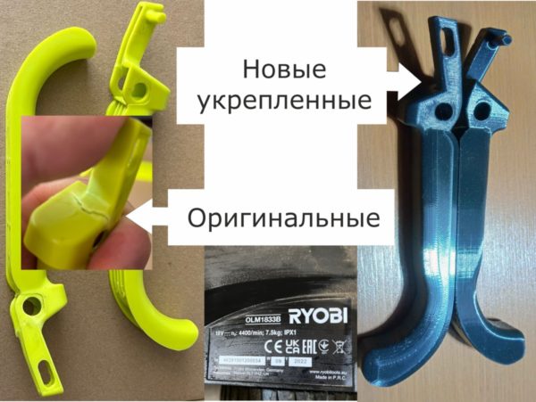 Рычаги управления для газонокосилок Ryobi