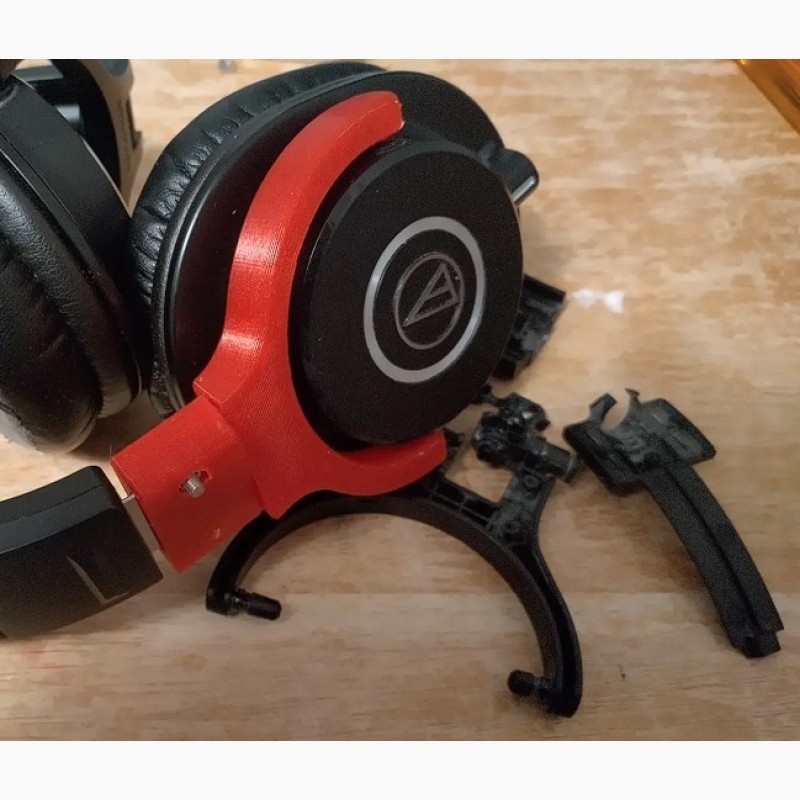 Усиленное крепление шарнира и хомута Audio-Technica ATH-M40x - Stav3DPrint