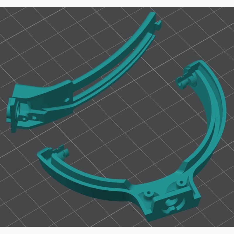 Доработанные держатели для чашек и часть шарнира наушников Audio-Technica ATH-WS1100iS - Stav3DPrint