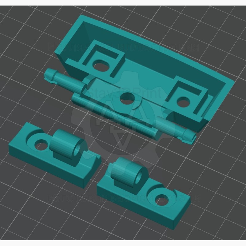 Шарнир крышки подлокотника Toyota RAV4 (2000-2005) - Stav3DPrint