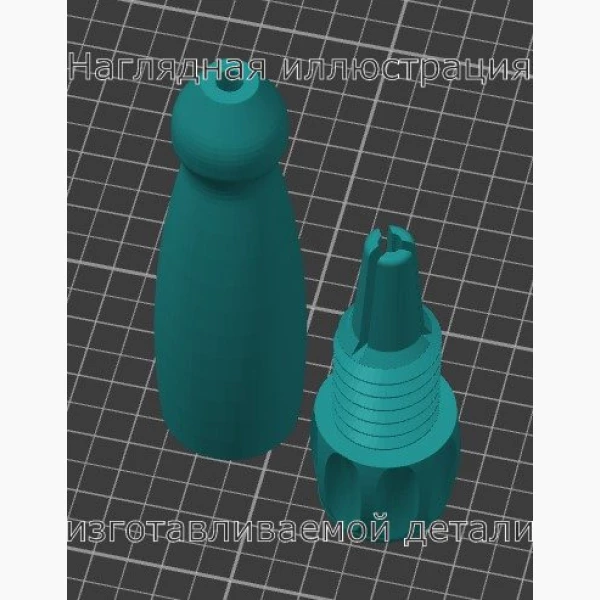 Ручка-зажим для надфиля или скребка - Stav3DPrint