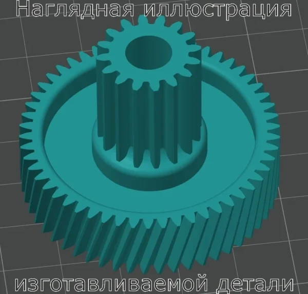 Изображение - Шестерня малая для мясорубки Sakura SA-6406 - Stav3DPrint