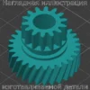 Изображение - Средняя с проточкой шестерня привода антенны для Toyota Camry (XV30) - Stav3DPrint